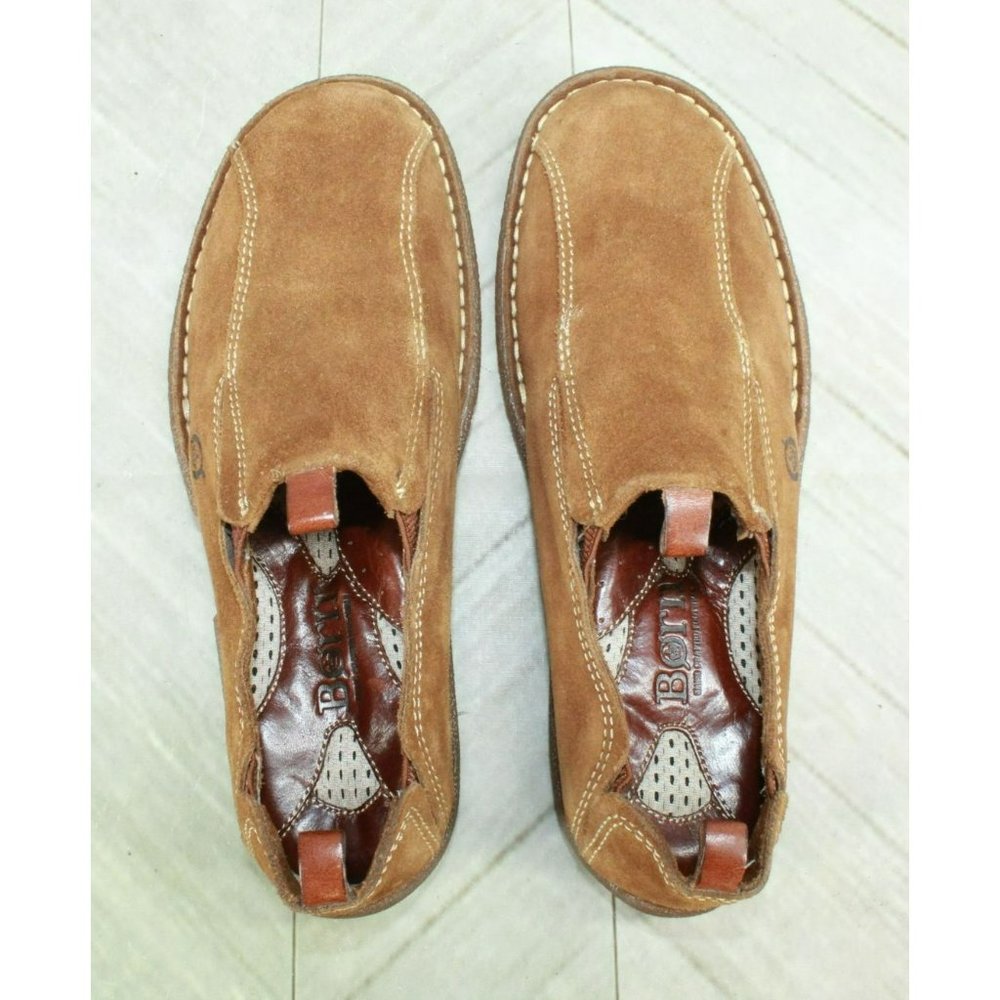 *Born Brown Suede Slip On Comfort Casual Loafer Shoes Size 10.5 Inches - Picture 8 of 9